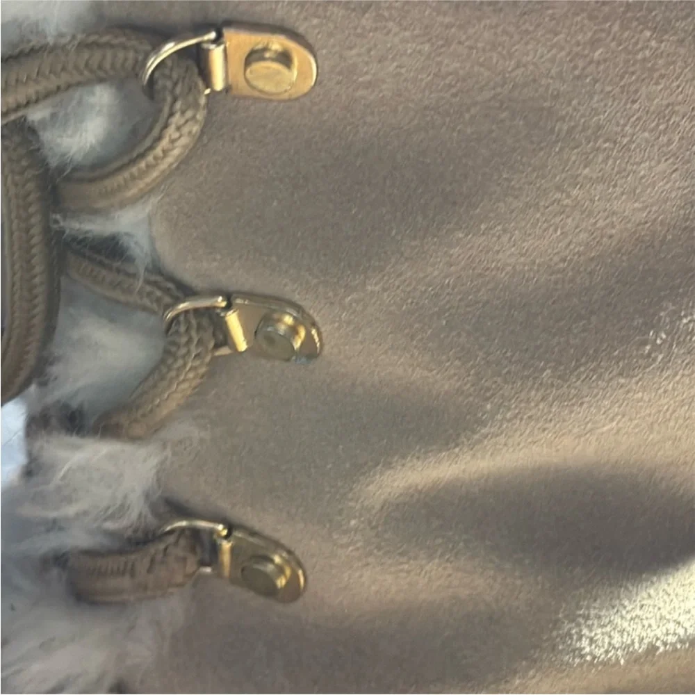 Michael Kors Lace Up Boots, Dk Khaki Size 7.5 - Picture 8 of 12